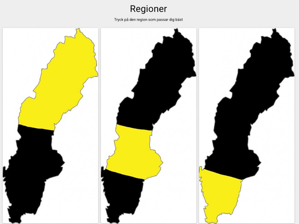 Regioner Vi delar upp Sverige i Regioner - Krankungen AB